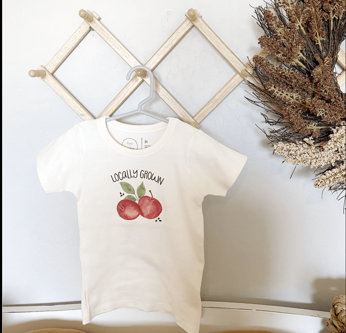 Organic Graphic Kid's Tee, "Locally Grown"