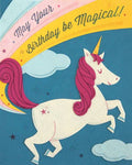Recycled Paper Cards, "Unicorn Birthday"