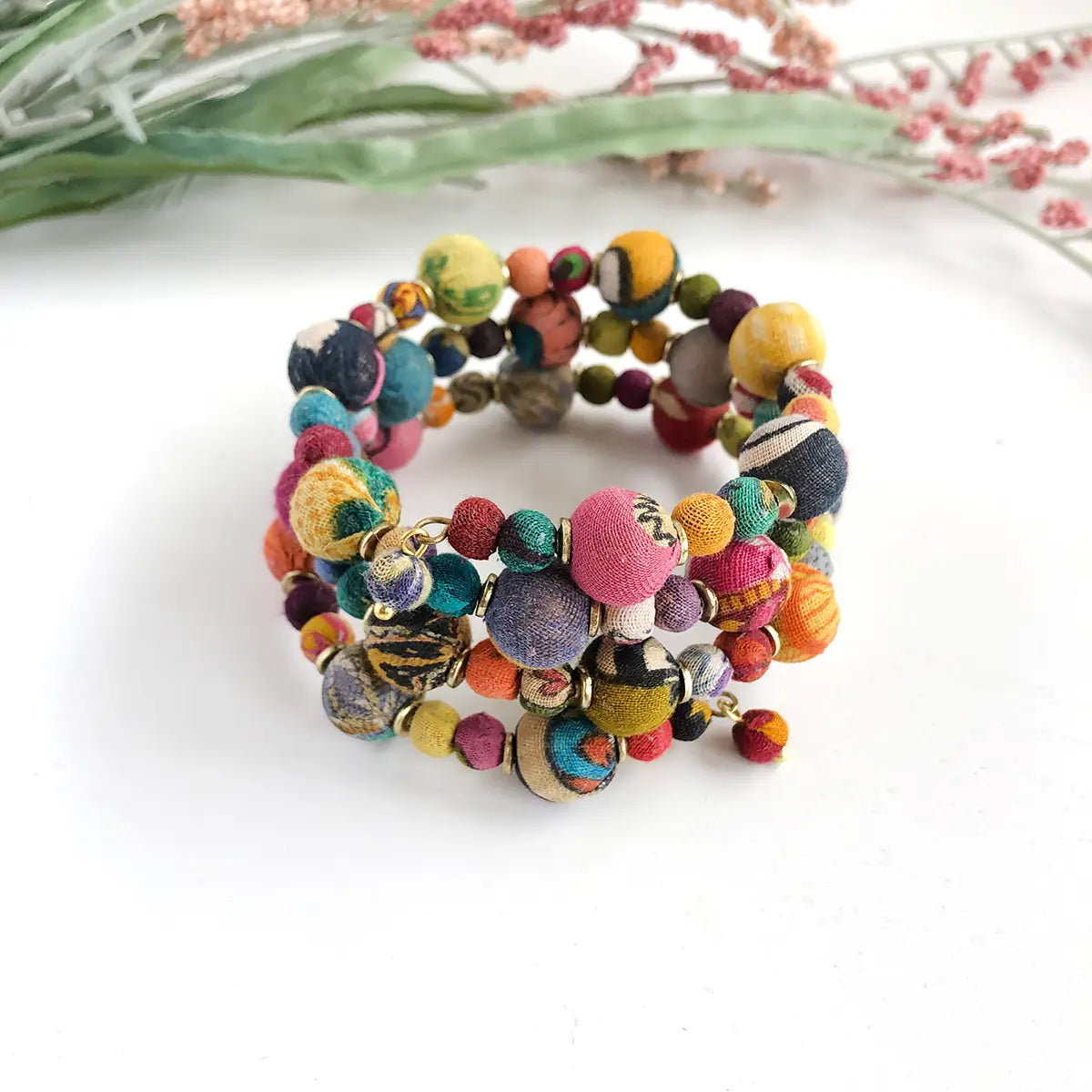 Bracelet, Kantha Winding Bauble
