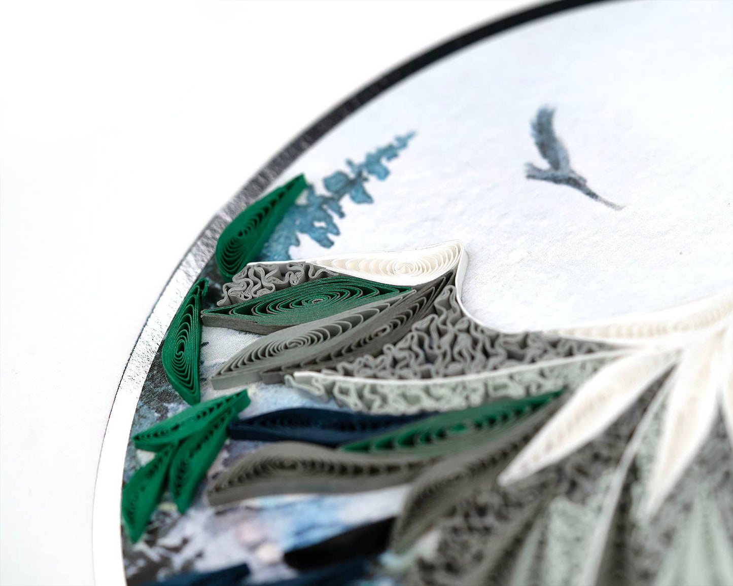 Quilled Greeting Card, "Mountain Landscape"