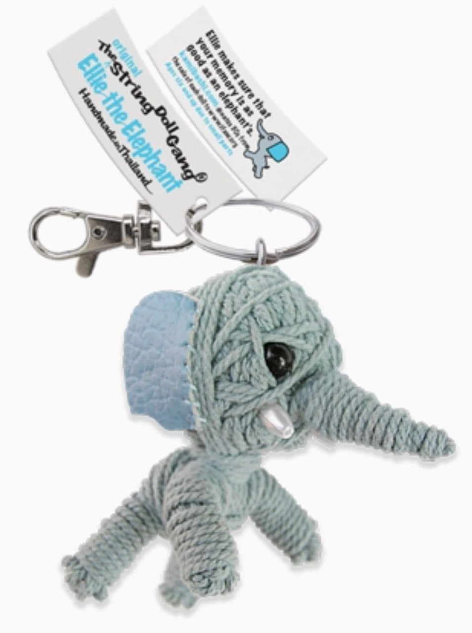 Keychain String Doll, "Ellie the Elephant"