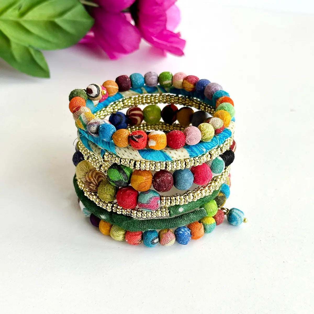 Bracelet, Kantha Towering Wrap