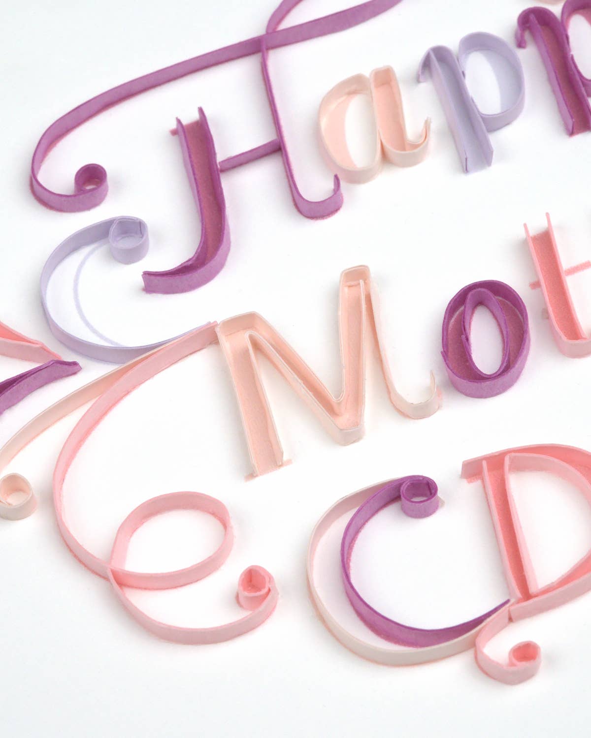 Quilled Greeting Card, "Happy Mother's Day"