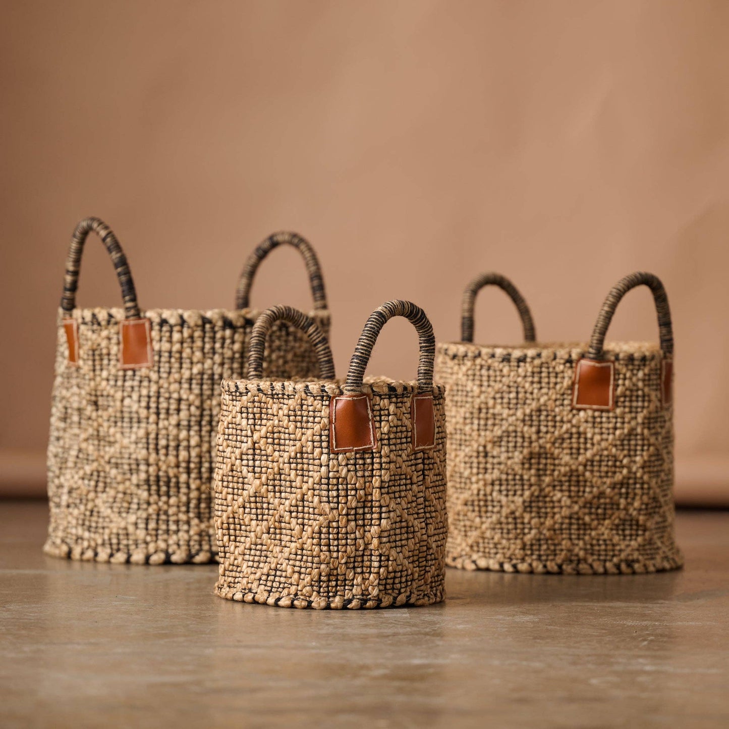 Bahana Handled Jute Basket 14"