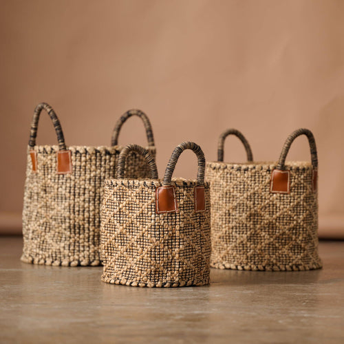 Bahana Handled Jute Basket 14"