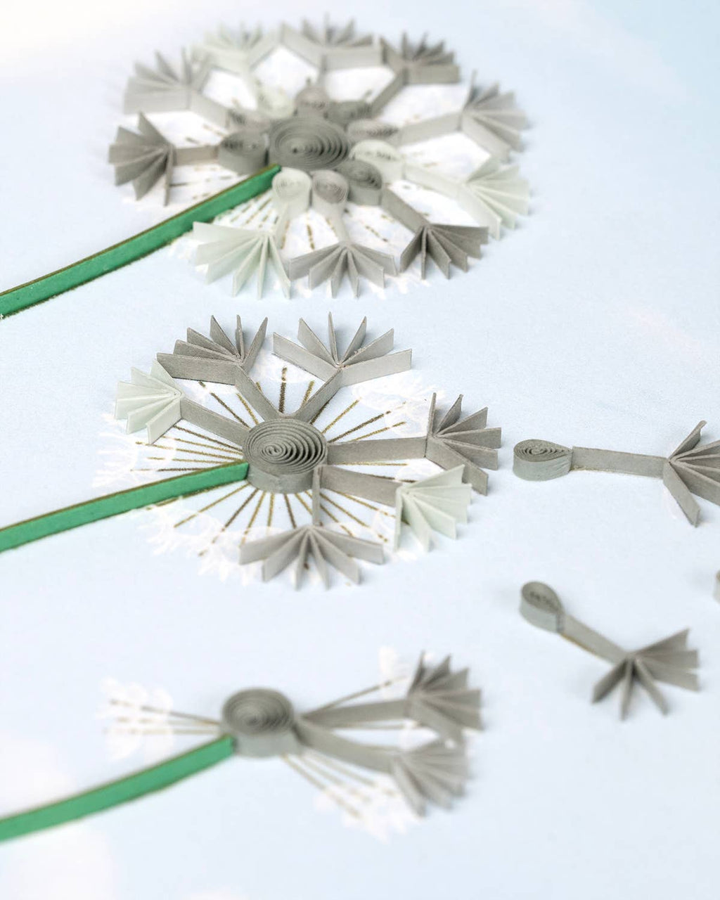 Quilled Greeting Card, "Dandelions"