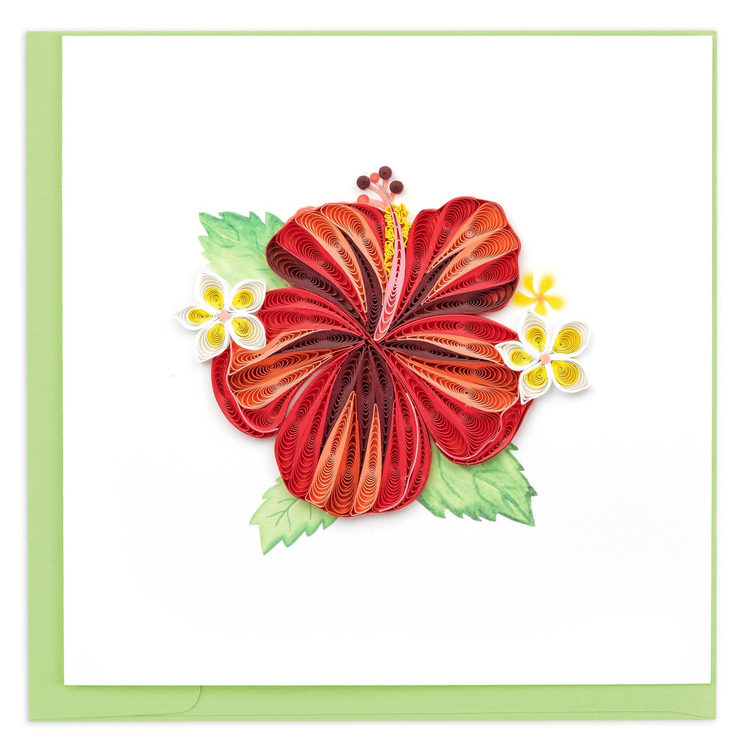 Quilled Greeting Card, "Hibiscus"