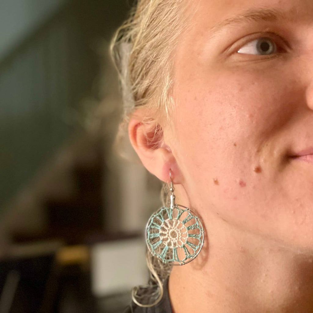 Sweet Dreams Crocheted Earrings^