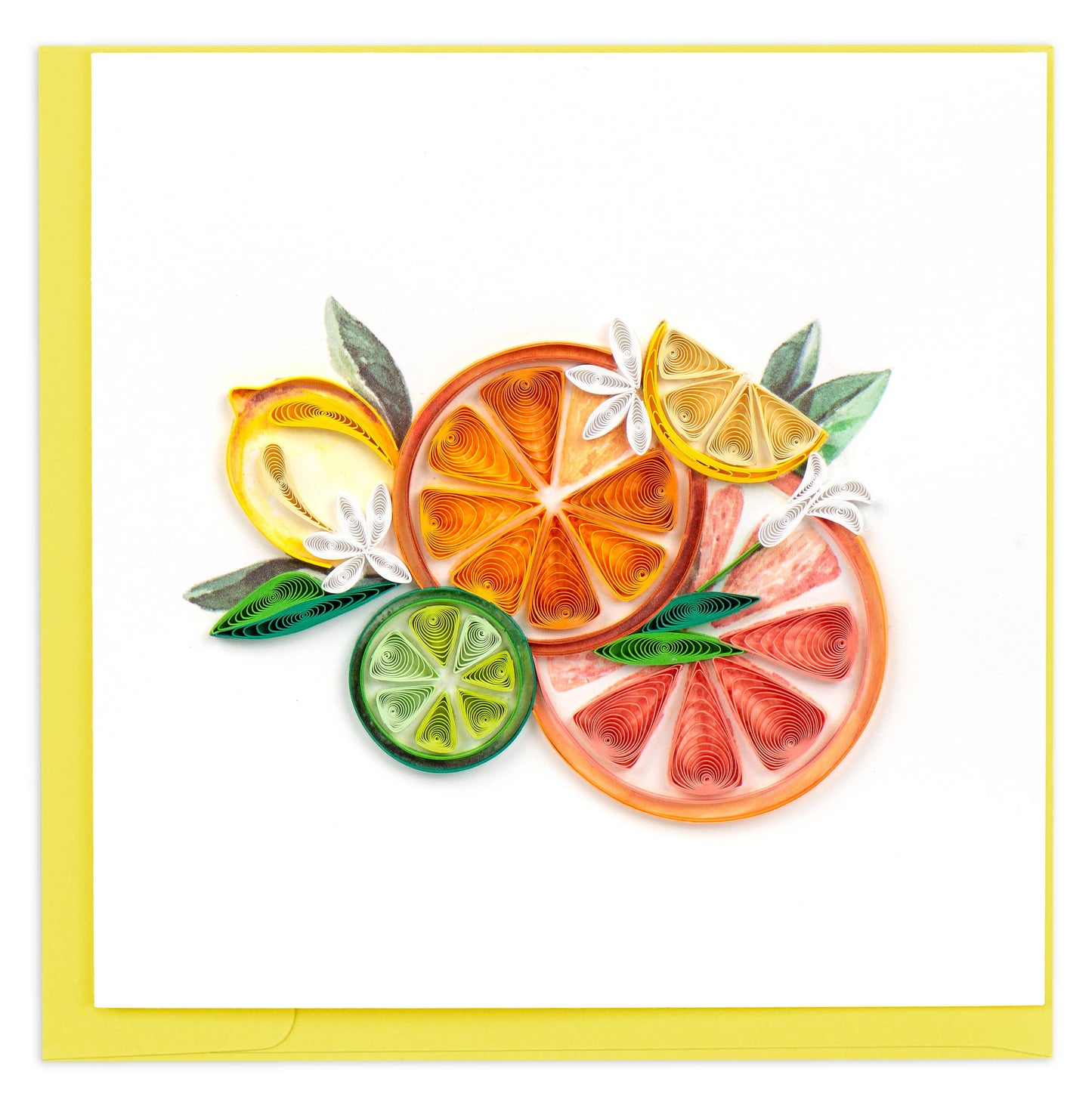 Quilled Greeting Card, "Citrus Art"