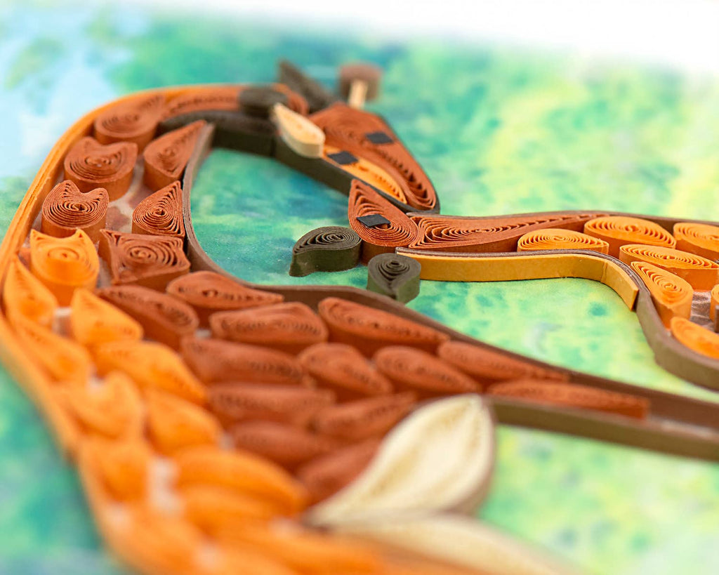 Quilled Greeting Card, "Giraffe"