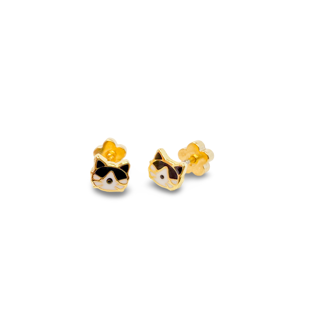 Cat Tiny Stud Kids Earrings