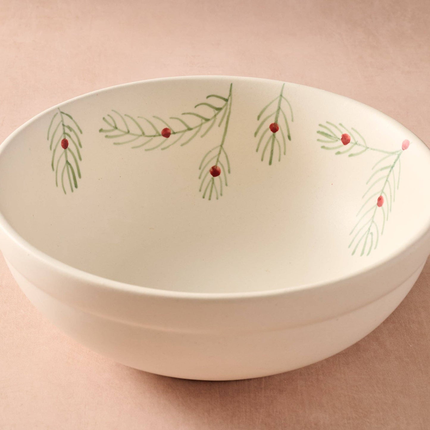 Sardee Holly Ceramic Serving Bowl