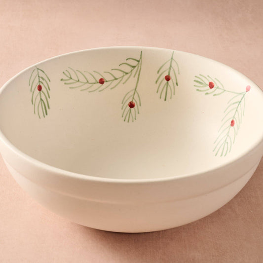 Sardee Holly Ceramic Serving Bowl
