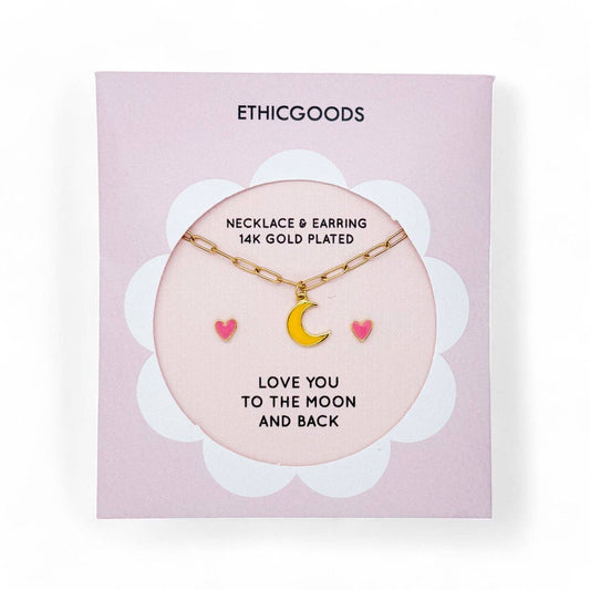 Love You to the Moon Kids Jewelry Set