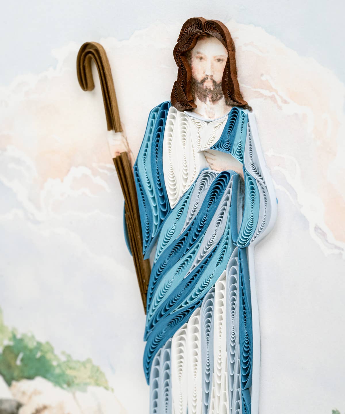 Quilled Greeting Card, "Jesus"