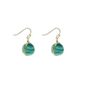 Marbled Glass Drop Earrings