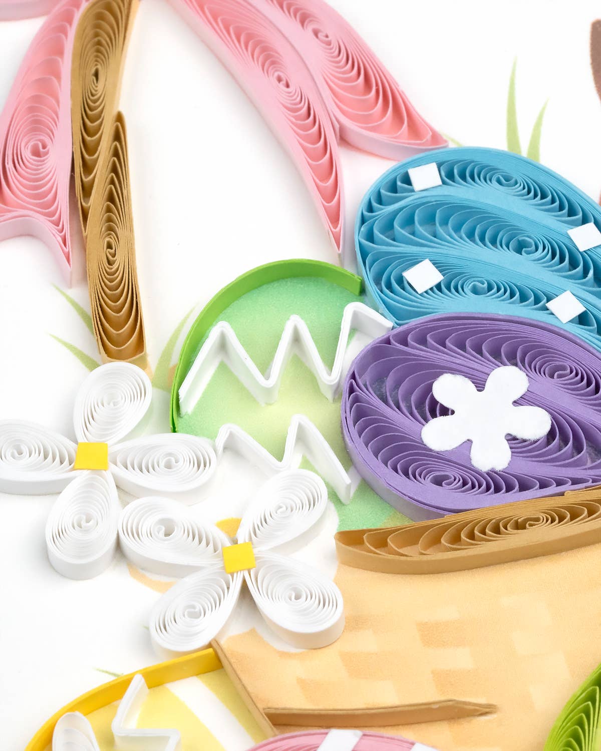 Quilled Greeting Card, "Easter Basket"