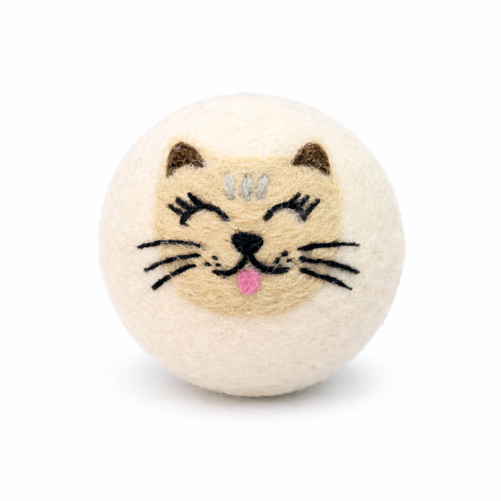 Eco Wool Dryer Balls, "Cats"