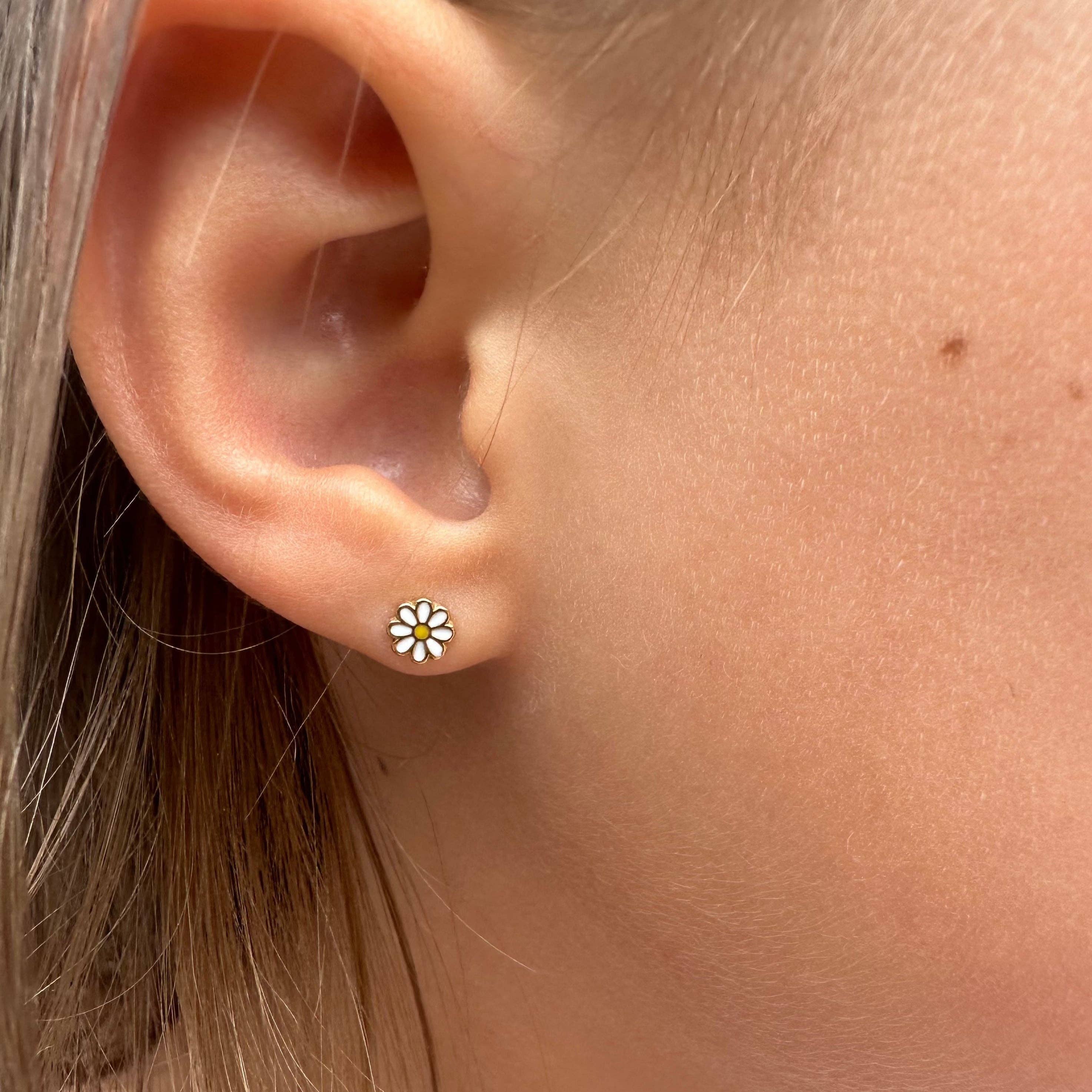 Daisies Tiny Stud Kids Earrings