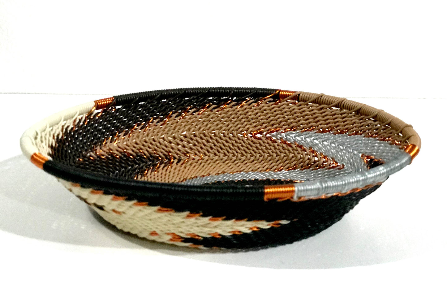 Small Oval  Zulu Wire Basket, Assorted Colors