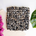 Noir Recycled Sari Fabric Trivet