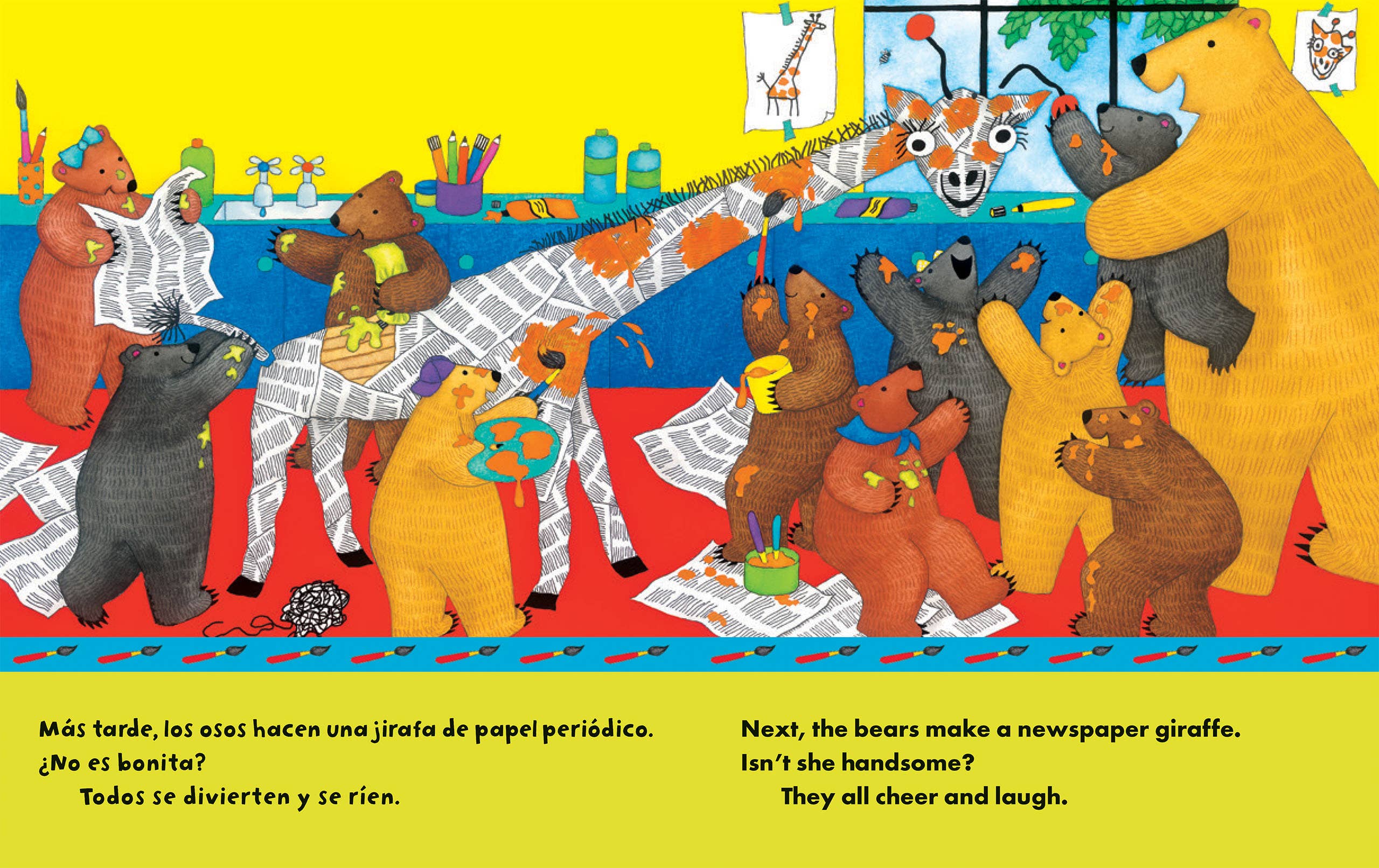 "Bear's School Day" Bilingual Picture Book