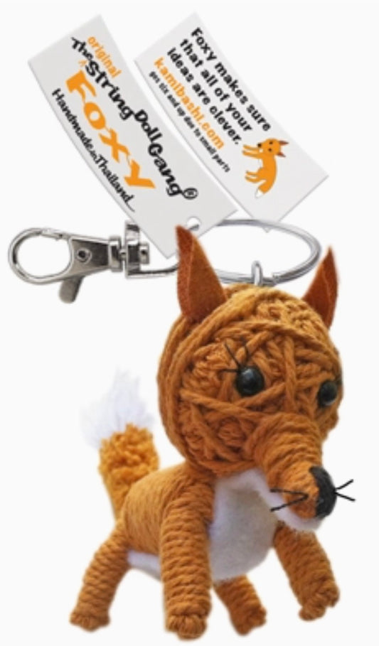 Keychain String Doll, "Foxy the Fox"