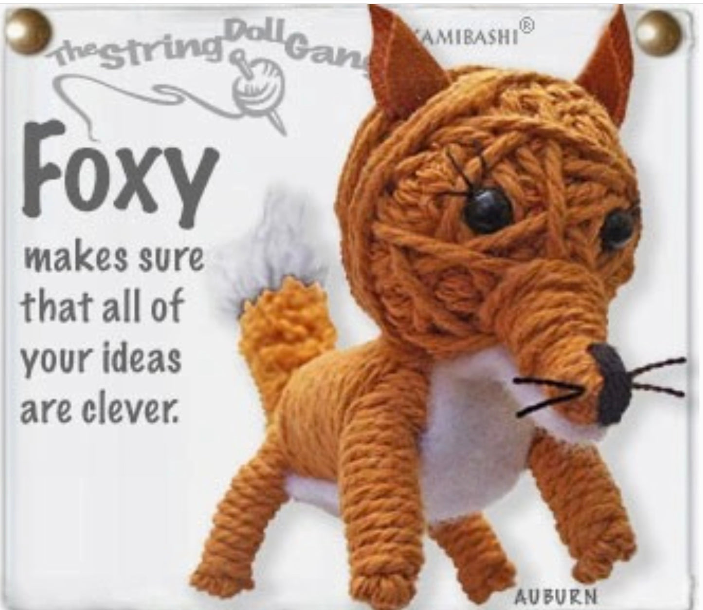 Keychain String Doll, "Foxy the Fox"
