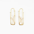 Earrings, Framed Pearl