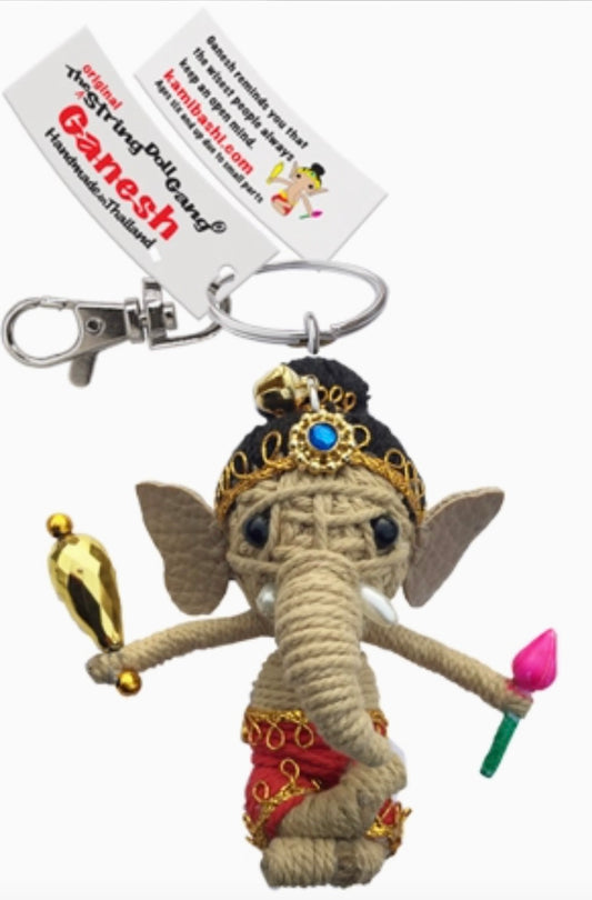 Keychain String Doll, "Ganesh"