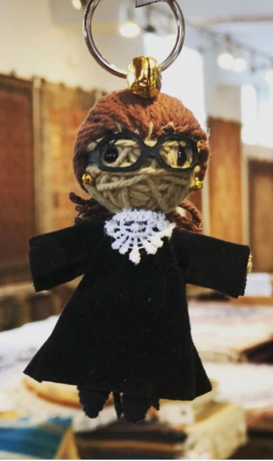 Keychain String Doll, "Ruth Bader Ginsburg"