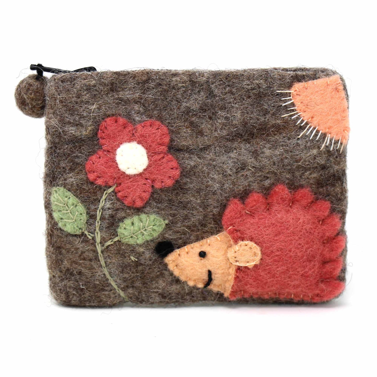 Hedgehog Felt Coin Purse