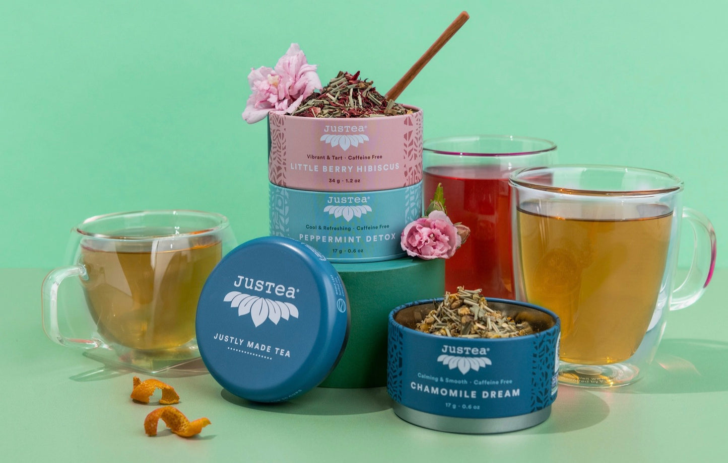 Looseleaf Tea w/Spoon, "Herbal Tea Trio"