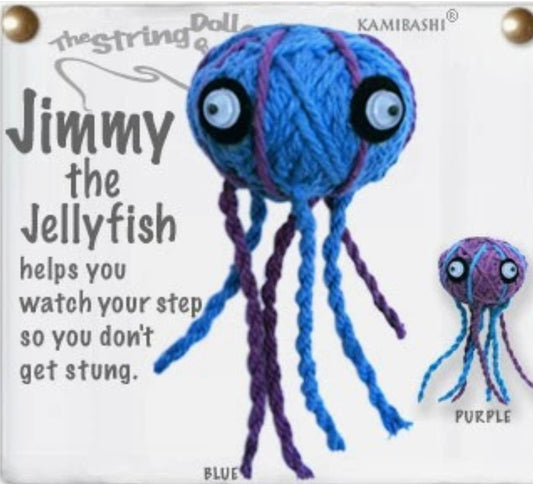 Keychain String Doll, "Jimmy the Jellyfish"