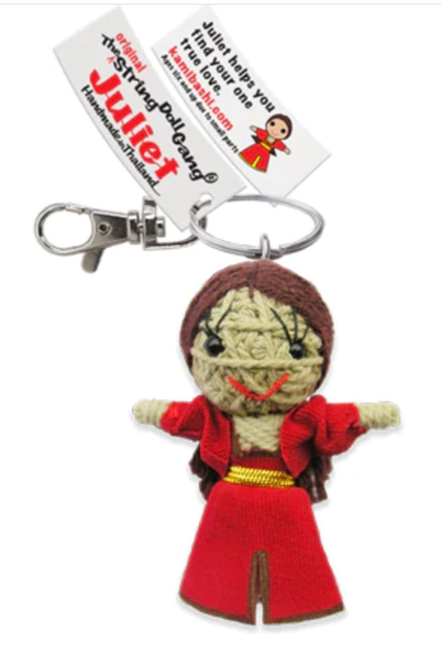 Keychain String Doll, "Juliet"