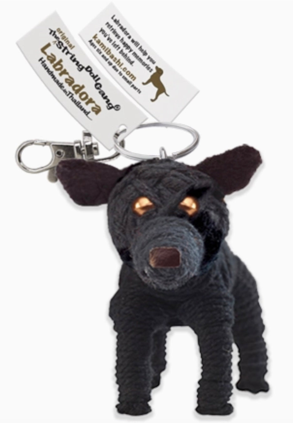 Keychain String Doll, "Labradora the Labrador Retriever"