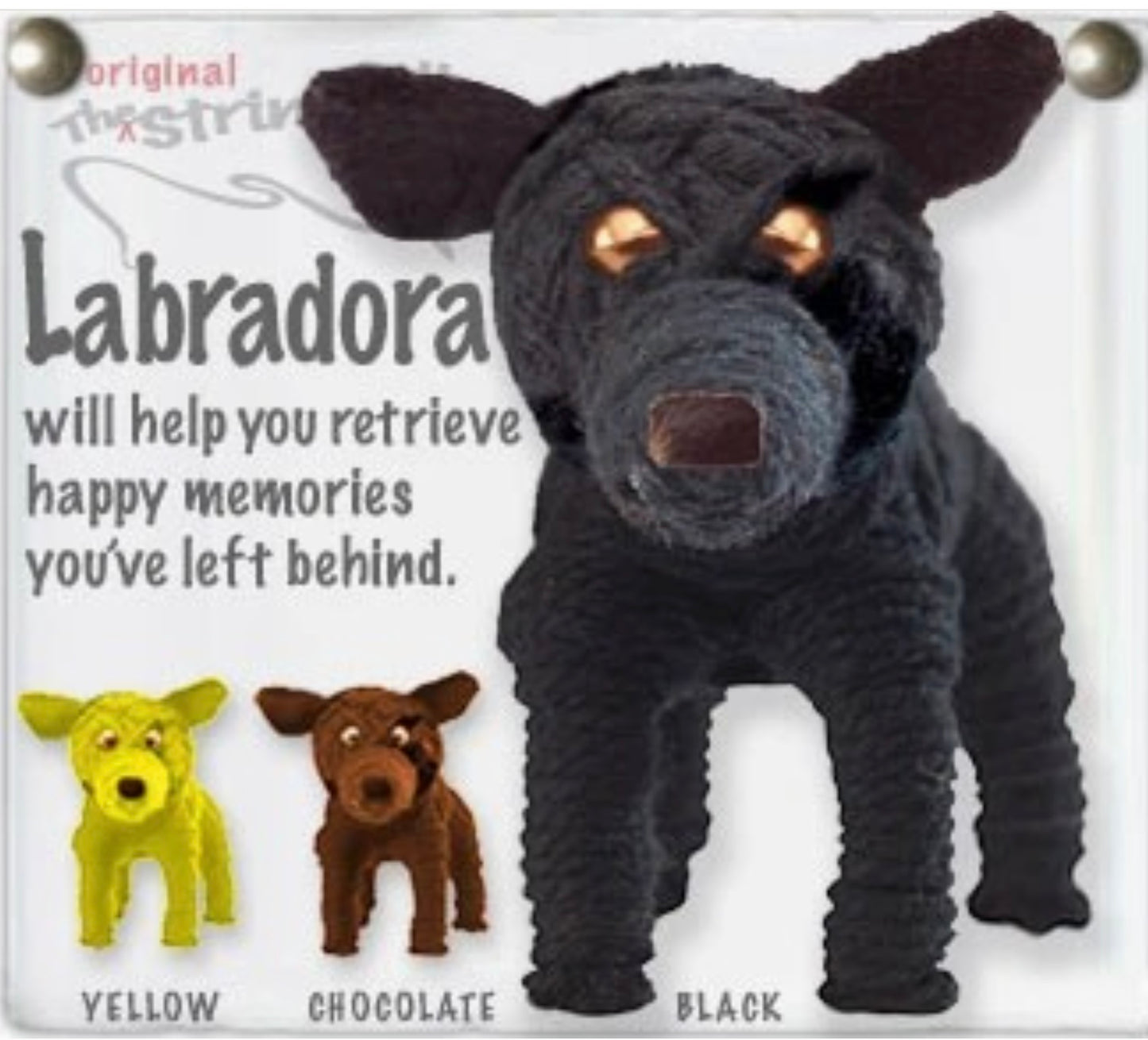 Keychain String Doll, "Labradora the Labrador Retriever"