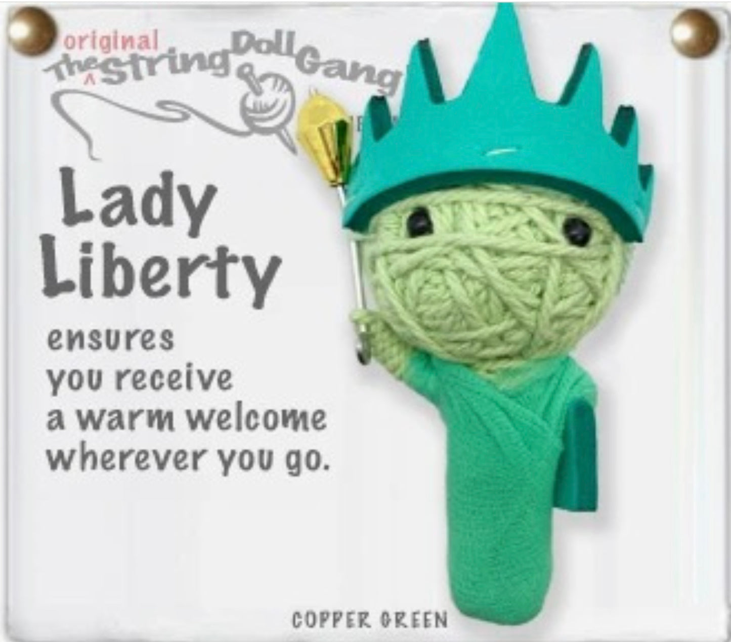 Keychain String Doll, "Lady Liberty"