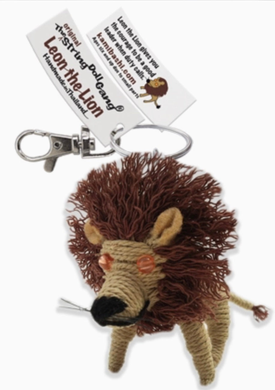 Keychain String Doll, "Leon the Lion"