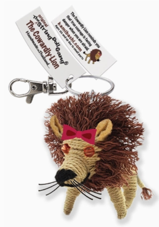 Keychain String Doll, "The Cowardly Lion"
