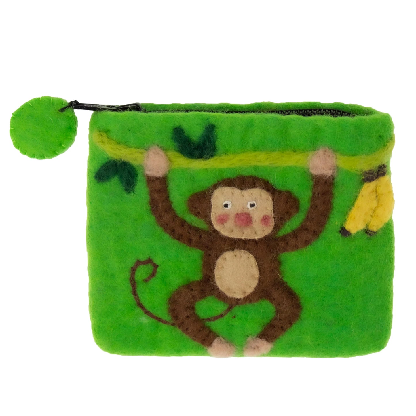 Monkey Felt Coin Purse