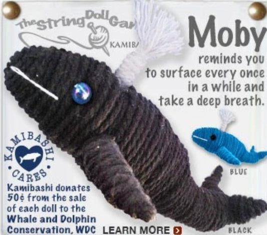 Keychain String Doll, "Moby the Whale"