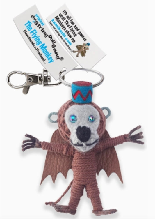Keychain String Doll, "Flying Monkey"