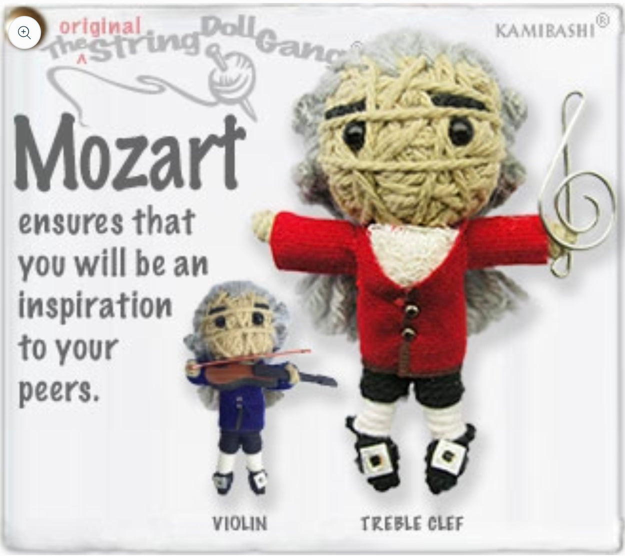 Keychain String Doll, "Mozart"