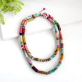 Kantha Dot Dash Necklace
