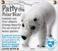 Keychain String Doll, "Patty the Poalr Bear"