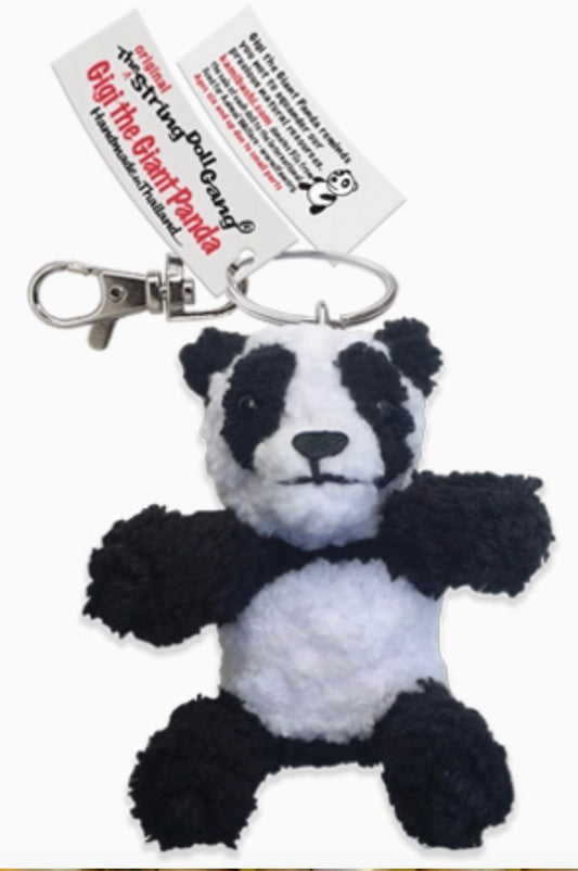 Keychain String Doll, "Gigi the Giant Panda"