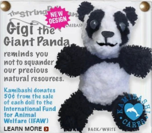 Keychain String Doll, "Gigi the Giant Panda"
