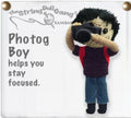 Keychain String Doll, "Photog the Photographer (Boy)"