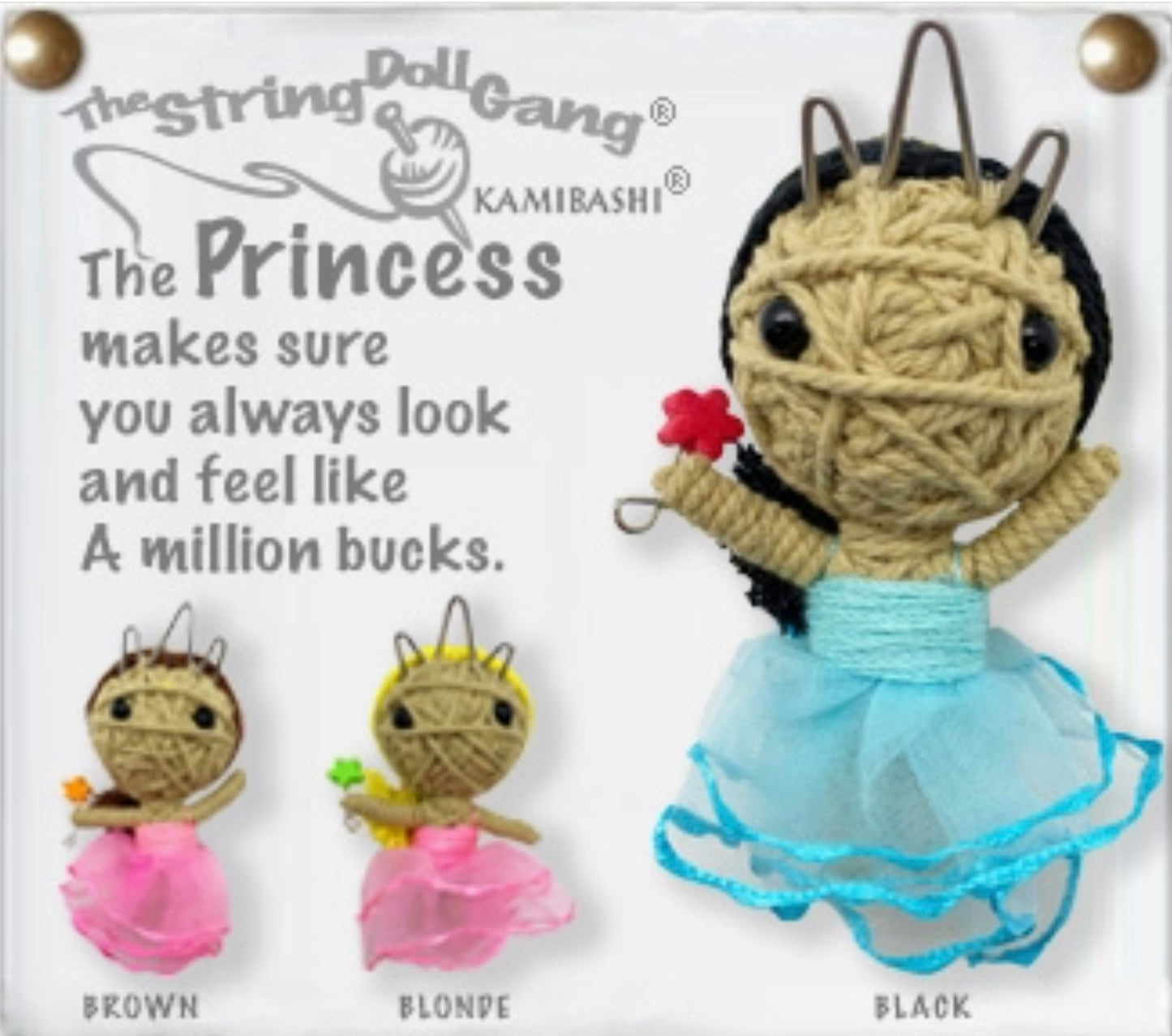 Keychain String Doll, "The Princess"